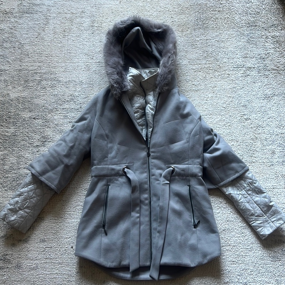 Winter coat European designer double layer